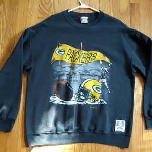 Vintage 93' Nutmeg Green Bay Packers Sweatshirt
